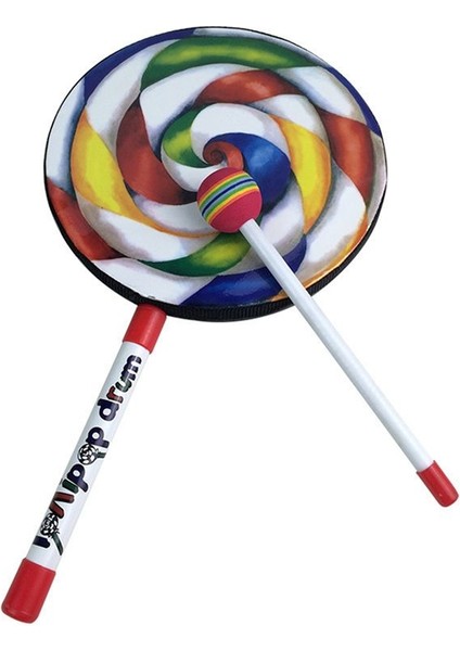 Orff Instruments 2 Pack Lollipop Davulları 6inch Dans Sahibi Perküsyon Enstrümanları El Davası Okul Öncesi Eğitim Oyuncakları (Yurt Dışından) modelleri
