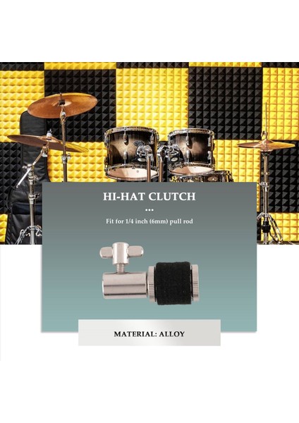 Alaşım Hi-Hat Debriyaj Hi Şapka Çembel Stand Jazz Davul Perküsyon Aracı Enstrüman Parçaları ve Aksesuarları (Yurt Dışından) fiyatları