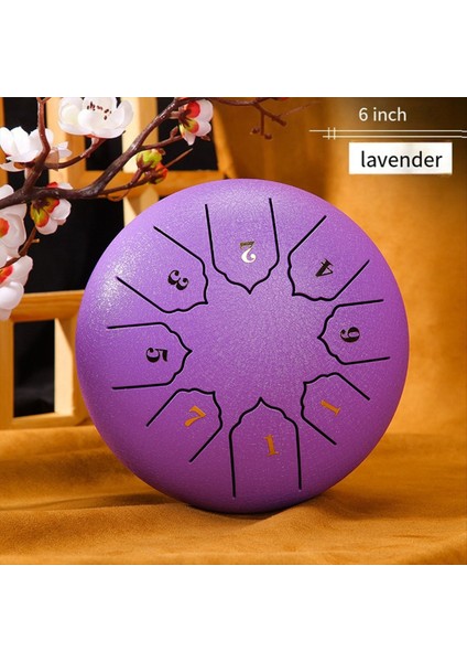 6 Inç 8 Tonlu Sesli Yağmur Davul Açık Yağmur Davul Perküsyon Enstrümanı Yoga Meditasyonu Özel Mor (Yurt Dışından) indirimleri