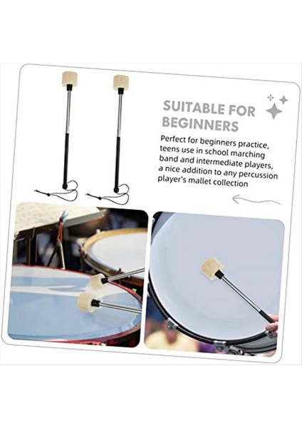 Bas Davul Tokum, Dayanıklı Bas Davul Tokat Sopa Yün Keçe Başlı (Yurt Dışından) modelleri