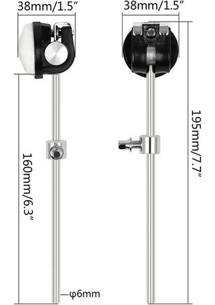 Drum Pedal Çırpıcı Bas Damlı Mallet Pedalı Çekiç Etkisi Dayanıklı Perküsyon Enstrüman Aksesuarları (Yurt Dışından) fırsatları