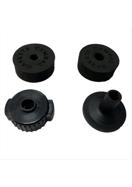Siyah Zil Koruması Pamuk Keçe Sünger Pad Cymbal Hızlı Bırakma Kapağı Hızlı Serbest Bırakma Drum Set Aksesuarları (Yurt Dışından)
