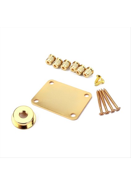 Electrosocket Jack Plakası ve Gitar Stresi Ferrules &amp; Bas Gitar Metal Boyun Plakası Uyumlu Gitar String Sarı Sarıcı (Yurt Dışından) modelleri