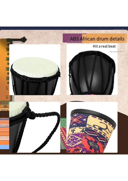 4 Inç Afrika Davul Abs Davul Kabuğu Taşınabilir Tef (Yurt Dışından) fırsatları