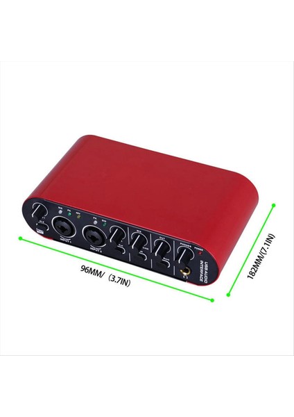 Yeni Küçük Sürücüsüz Mikser Dijital Efektler Harici Ses Kartı Bilgisayara Bağlı Defter Taşınabilir Tuner (Yurt Dışından)