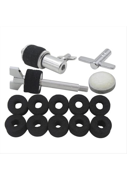 Drum Beş Parçalı Set Hi-Hat Debriyaj + Çekiç Kafa Pad + Zil Vidası + Anahtar Enstrüman Aksesuarları + Zil Ped (Yurt Dışından) fiyatları