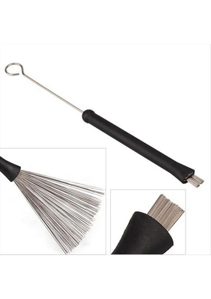 Retractable Jazz Davul Fırçaları Sopa Çelik Tel 32CM Temizlik Fırçaları Jazz Rock Müzik Lover (Yurt Dışından) fiyatları