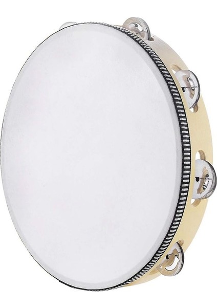 Yetişkinler Için Tef 10 Inç Elle Tutulan Davul Çan Birhir Metal Jingles Perküsyon Si Müzikal Eğitim Enstrümanı (Yurt Dışından)