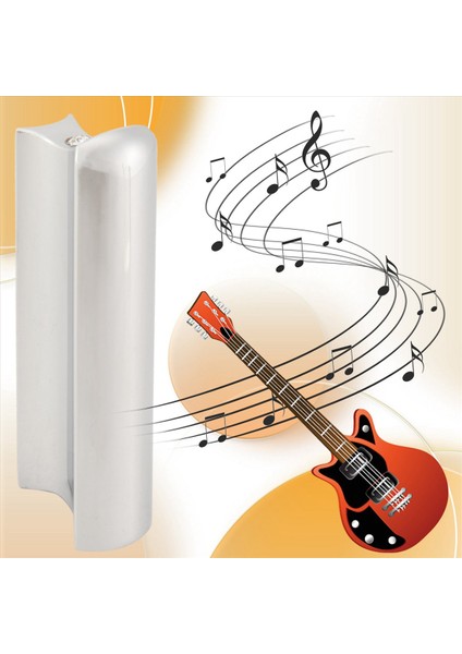 Paslanmaz Çelik Gitar Slayt Tonu Çubuğu Dobro, Kucak Çelik Gitar, Hawai Gitar, Elektro Gitar Aksesuarları, Gümüş (Yurt Dışından) fırsatları