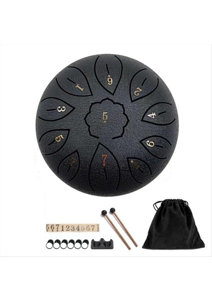 Boş Davul 11 ​​tonlu Eterik Davul C Anahtar Çelik Dil Davul Müzik Aleti (Yurt Dışından)