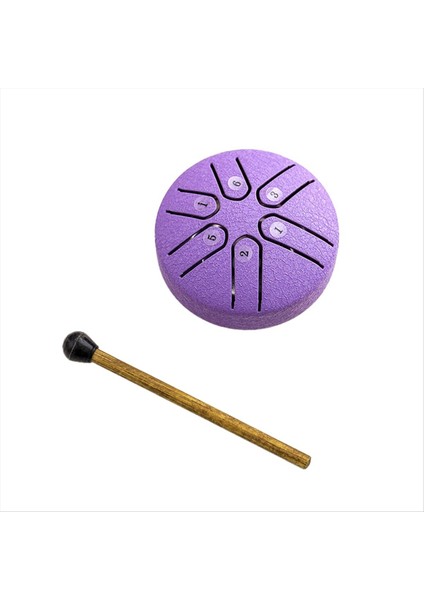 Mini Çelik Dil Davul 3 Inç Ses Iyileştirici Tambur Kiti, Mini Handpan Drum, 6 Not Endişelenmiş Davul, Endişelenmeyen Davul B (Yurt Dışından) fiyatları