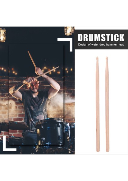 8 Adet Davul Çubuğu 5A Hickory Ahşap Davul Çubukları, , Taşıma Çantası ile Dayanıklı (Yurt Dışından) fırsatları