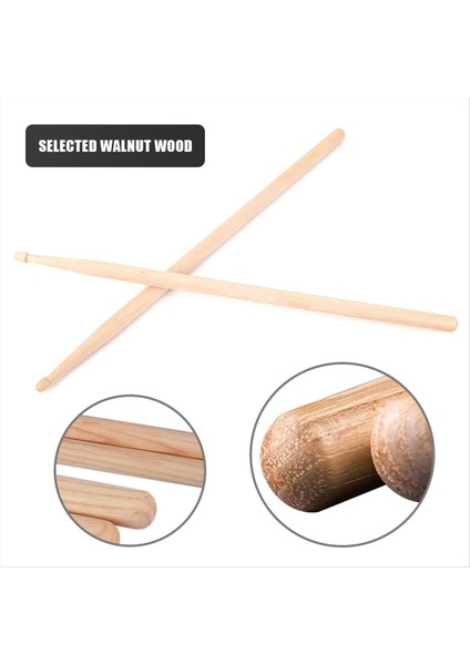 8 Adet Davul Çubuğu 5A Hickory Ahşap Davul Çubukları, , Taşıma Çantası ile Dayanıklı (Yurt Dışından) indirimleri