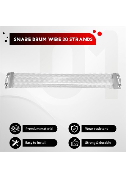 Trampet Tel Snare Davul Tel Tel Kayışları Trampet Davul Aksesuarları 20 Şeridi Trampetler Için Çelik Yerini Değiştirme Bölüm 14IN (Yurt Dışından) fırsatları