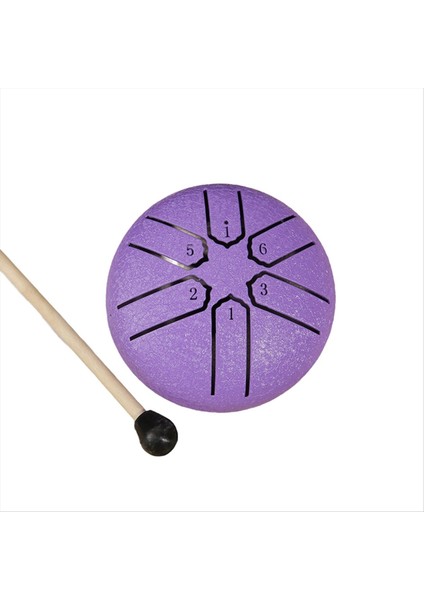 3 Inç 6 Tonlu Çelik Dil Davul Mini El Tava Davulları Bagetlerle Perküsyon Müzik Aletleri Davul Aksesuarları E (Yurt Dışından)