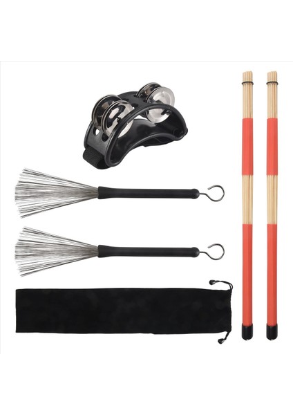 4pcs Drum Profesyonel Hafif Ahşap Akustik Davul Fırçaları Davul Sopa Araçları Kitler Seers Için Drum Oyuncuları (Yurt Dışından) modelleri