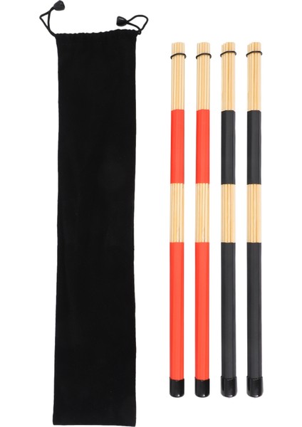 2 Çift Davul Çubukları Fırçalar Caz Drumsticks Yetenekli Davulcular Için Pratik Drambalıklar Yeni Davul Sesi Oluşturmak Için (Yurt Dışından)