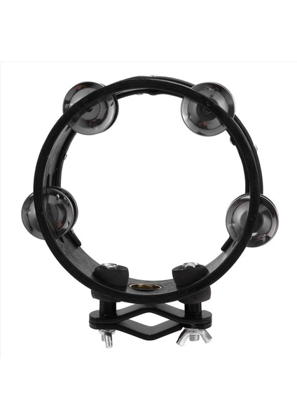 Drum Circle Çift Sıralı Çıngırak Drum Halkalar Tef Davul Tamborin Perküsyon Müzik Aletleri Siyah (Yurt Dışından)