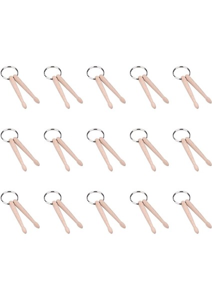 Mini Davul Çubuğu Anahtar Zinciri Ahşap Davul Çubuğu Anahtar Halkası Perküsyon Çubuğu Toka Halka Baget Takı (Yurt Dışından)