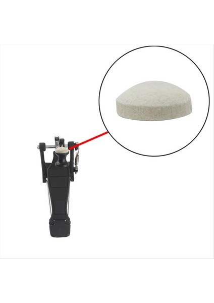 Drum Çekiç Pad Beyaz Kıta Yarı Dairesel Çekiç Ped Davul Aksesuarları (Yurt Dışından) fiyatları