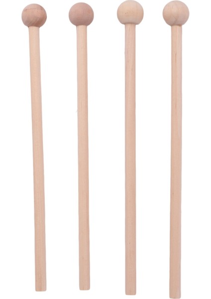 2 Çift Ahşap Malletler Enerji Zil, Ksilofon, Ahşap Blok, Glockenspiel ve Bells Için Perküsyon Çubukları (Yurt Dışından)