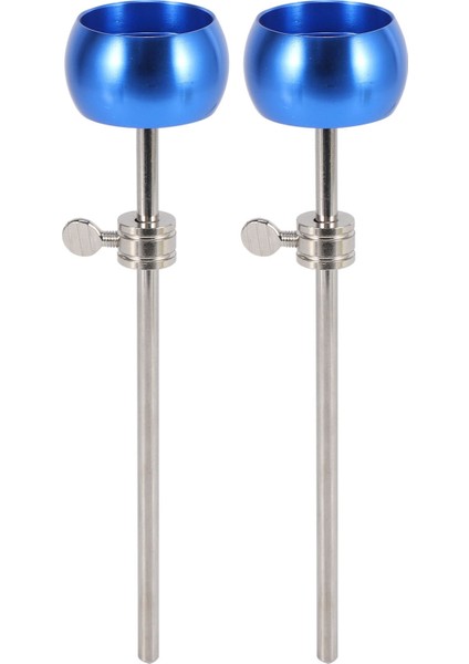 2pcs Bas Davul Pedal Çırpıcı Alüminyum Alaşım Çekiç Kafa Perküsyon Enstrümanı Aksesuar Parçaları, Mavi (Yurt Dışından)