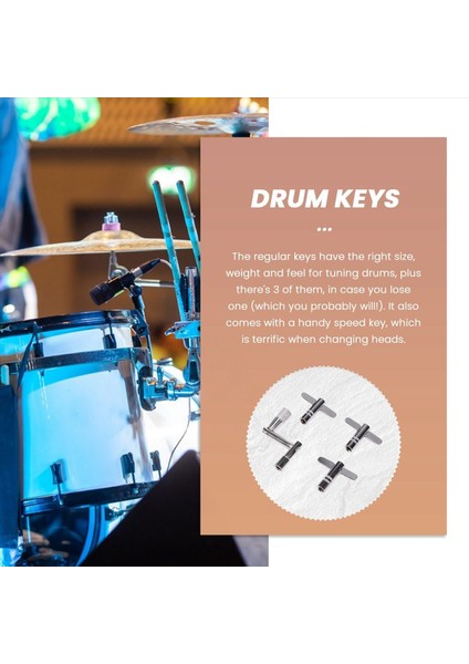 Drum Keys 4 Paket Davul Ayarlama Anahtarı Sürekli Hareket Hızı Anahtar Tuşu Anahtarları Davulcular Için Parçalar (Yurt Dışından) fırsatları