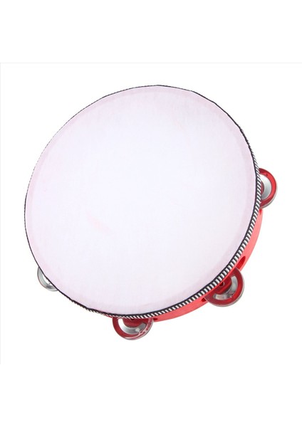 Ktv Partisi Kırmızısı Için 8inch Müzikal Tambora Tamborine Drum Yuvarlak Perküsyon Si (Yurt Dışından) fiyatları