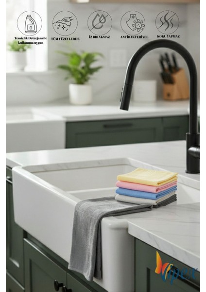 3 Adet Dekoratif Prizma Çok Amaçlı Temizlik-Kurulama Bezi 40X60 modelleri