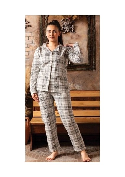 Ercan 2 Iplik Siyah Beyaz Kareli Genç Pjm Takım