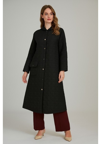 2267 Önü Çıtçıtlı Cep Detaylı Kol Ucu Lastikli Kapişonlu Günlük Spor Kap #11-25#