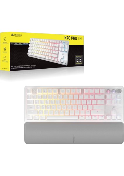 Corsaır K70 Pro Tkl High-Performance Hall Effect Switch Rgb Türkçe Beyaz Gaming Klavye CH-911921G-TR indirimleri