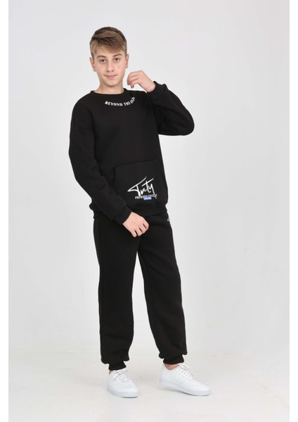 Erkek Çocuk Yaka Baskılı Eşofman Takım fırsatları