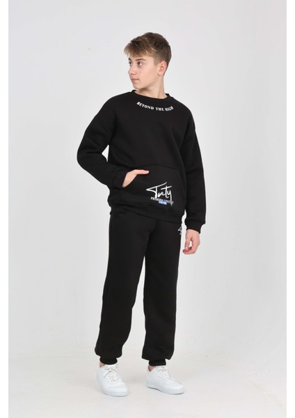 Erkek Çocuk Yaka Baskılı Eşofman Takım indirimleri