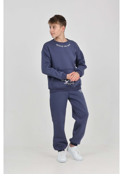 Erkek Çocuk Yaka Baskılı Eşofman Takım modelleri