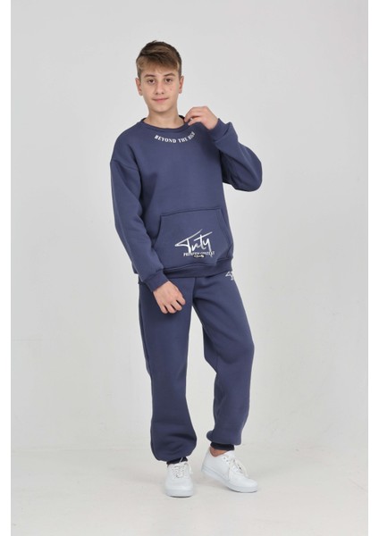 Erkek Çocuk Yaka Baskılı Eşofman Takım fırsatları