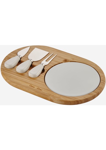 Acacia Elegance Kahverengi Ahşap Peynir Sunum Tabağı fiyatları