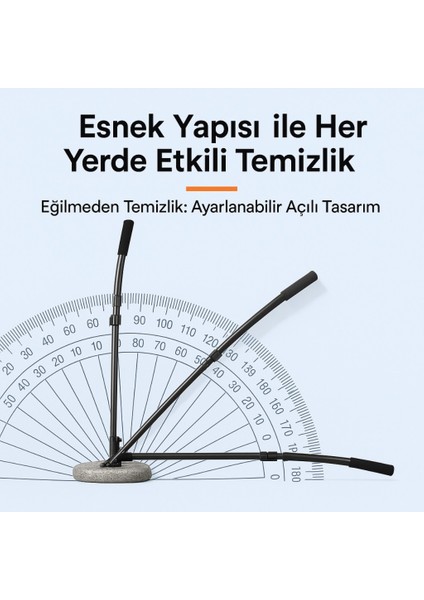 110CM Uzayabilen Teleskopik Saplı Kuru Islak Araç Temizleme Mopu, Iz ve Çizik Bırakmaz Fırça fiyatları