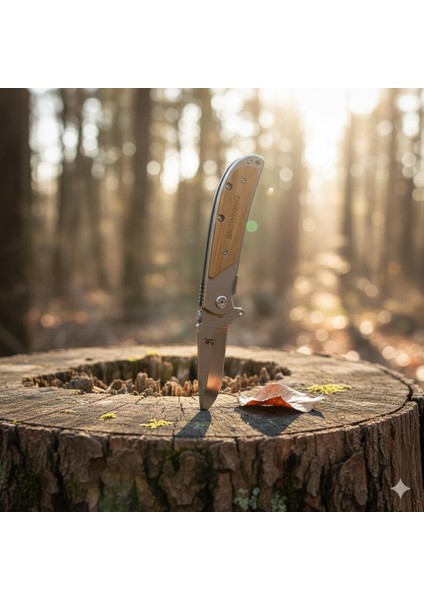 Browning Yarı Otomatik Ahşap Kabzeli Kemer Klipsli 23CM Outdoor Çakı fiyatları