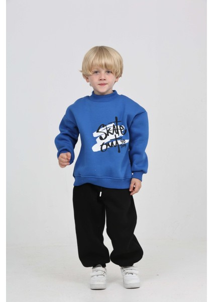 Erkek Çocuk Skate Arka Baskılı Eşofman Takım