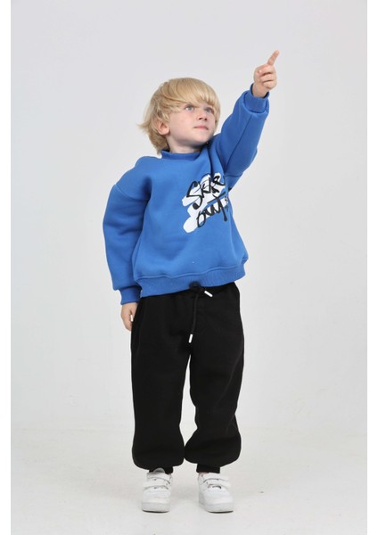 Erkek Çocuk Skate Arka Baskılı Eşofman Takım modelleri