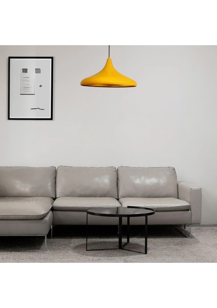 45 cm Çaplı Champion Xl Sarı Avize Tekli Sarkıt Lamba Cafe Restoran Salon Mutfak Avizeleri fırsatları