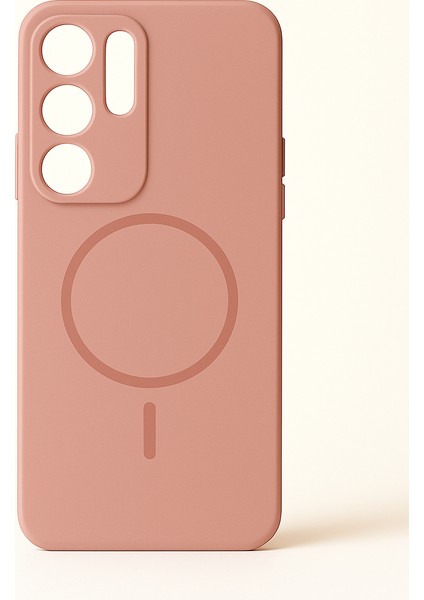 Softtouch Serisi Samsung S25 Ultra Magesafe Uyumlu Içi Logolu Kadife Silikon Premium Kılıf