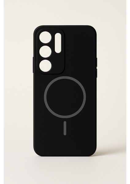 Softtouch Serisi Samsung S25 Ultra Magesafe Uyumlu Içi Logolu Kadife Silikon Premium Kılıf