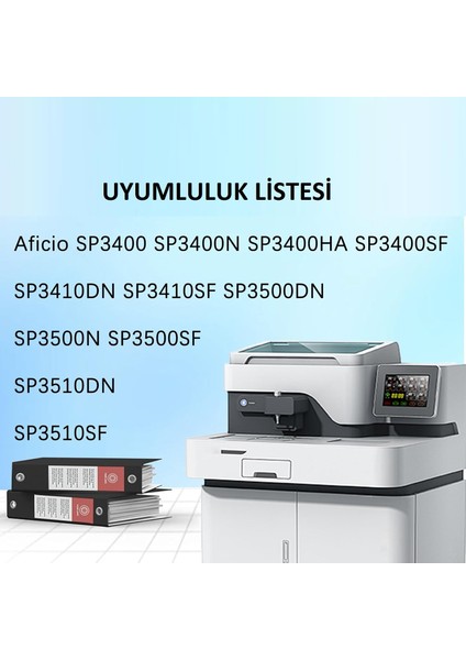 SP-3400 Çipli Muadil Toner- SP-3400N (SP-3400) Yazıcı Uyumlu indirimleri