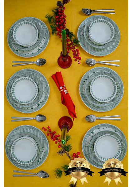 Kartanem 18 Parça 6 Kişilik Porselen Yemek Takımı fiyatları