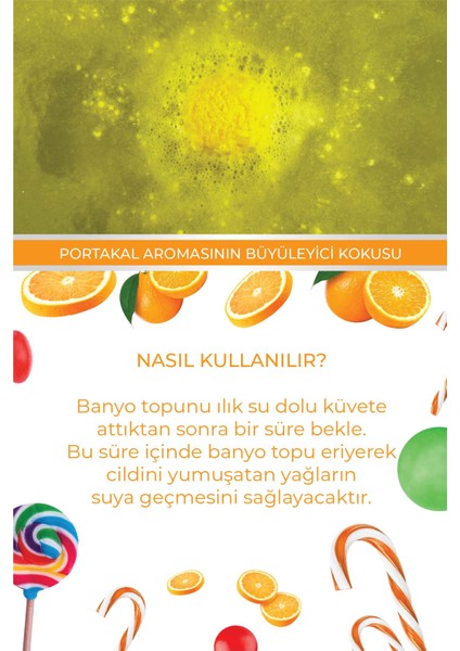 Kozmetik 2'li Banyo Topları Doğal Hindistan Cevizi Buğday Yağı ve E Vitaminli Portakallı Banyo Bombası 50 gr modelleri