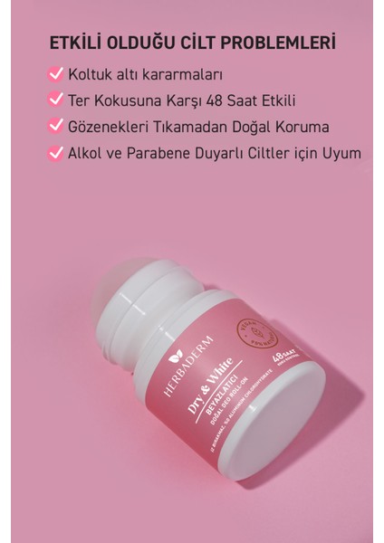 Beyazlatıcı Doğal Deo Roll-On 50 ml modelleri