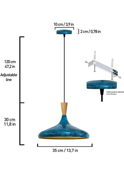 Champion Okyanus Ahşap Huni Tekli Avize Sarkıt Salon Mutfak Cafe Butik Lamba Aydınlatma Avizeler fiyatları