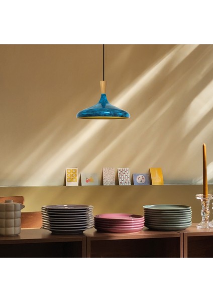 Champion Okyanus Ahşap Huni Tekli Avize Sarkıt Salon Mutfak Cafe Butik Lamba Aydınlatma Avizeler indirimleri